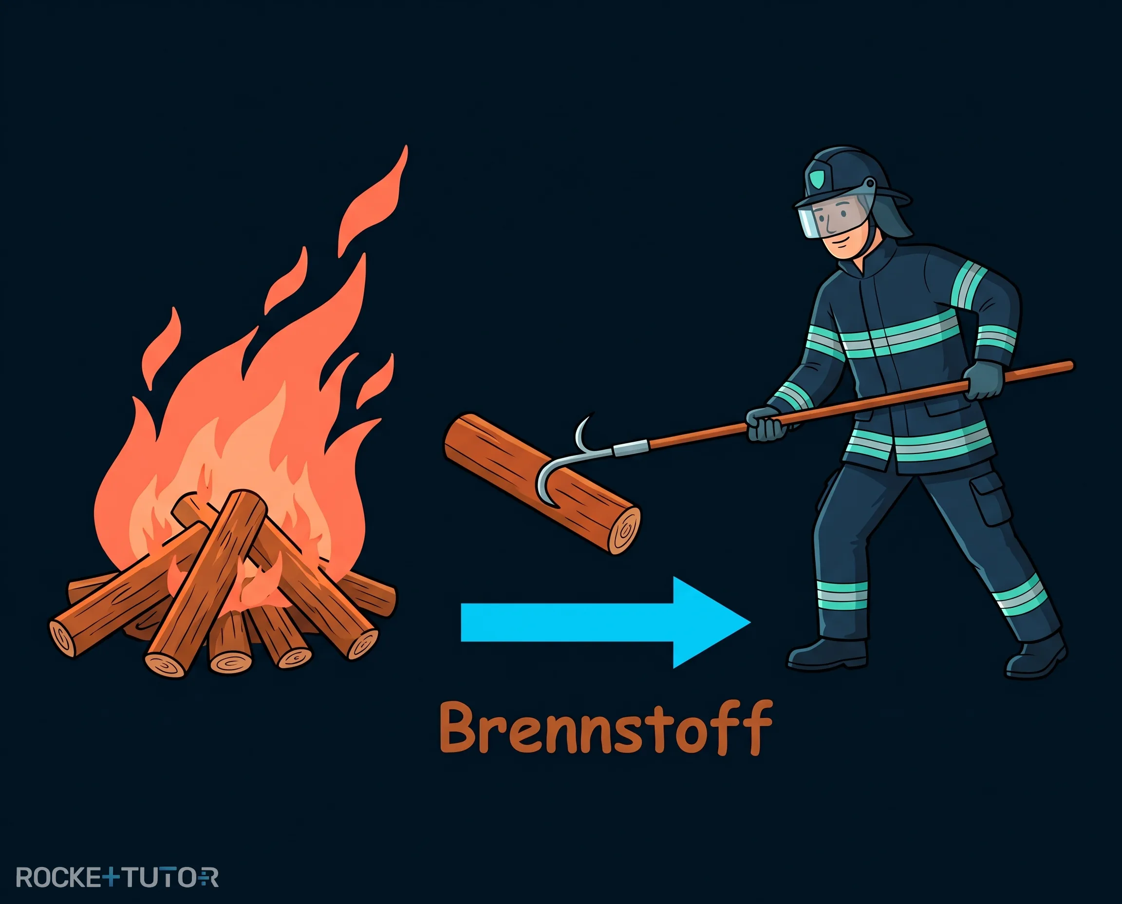 Brennstoff wird entfernt