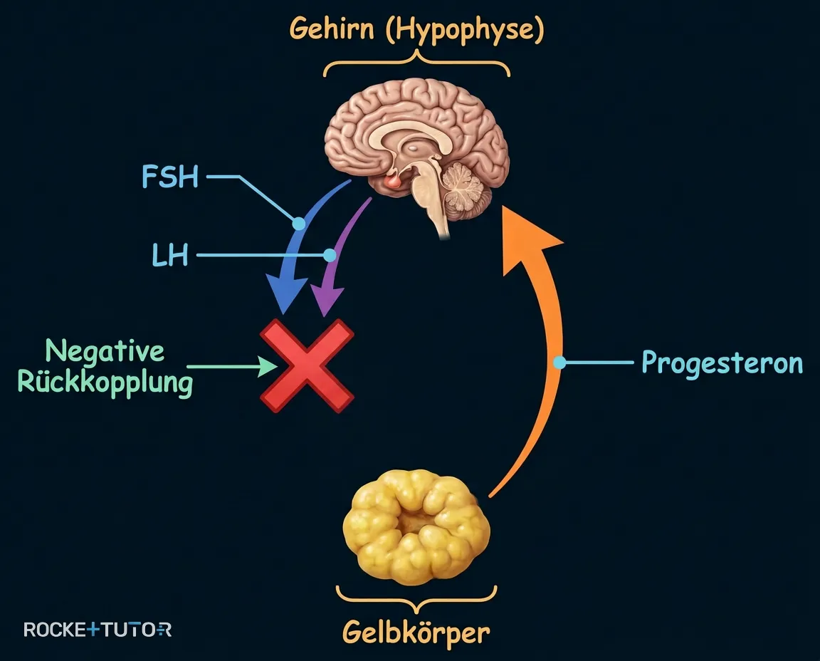 Negativer Rückkopplungsmechanismus der Hormone