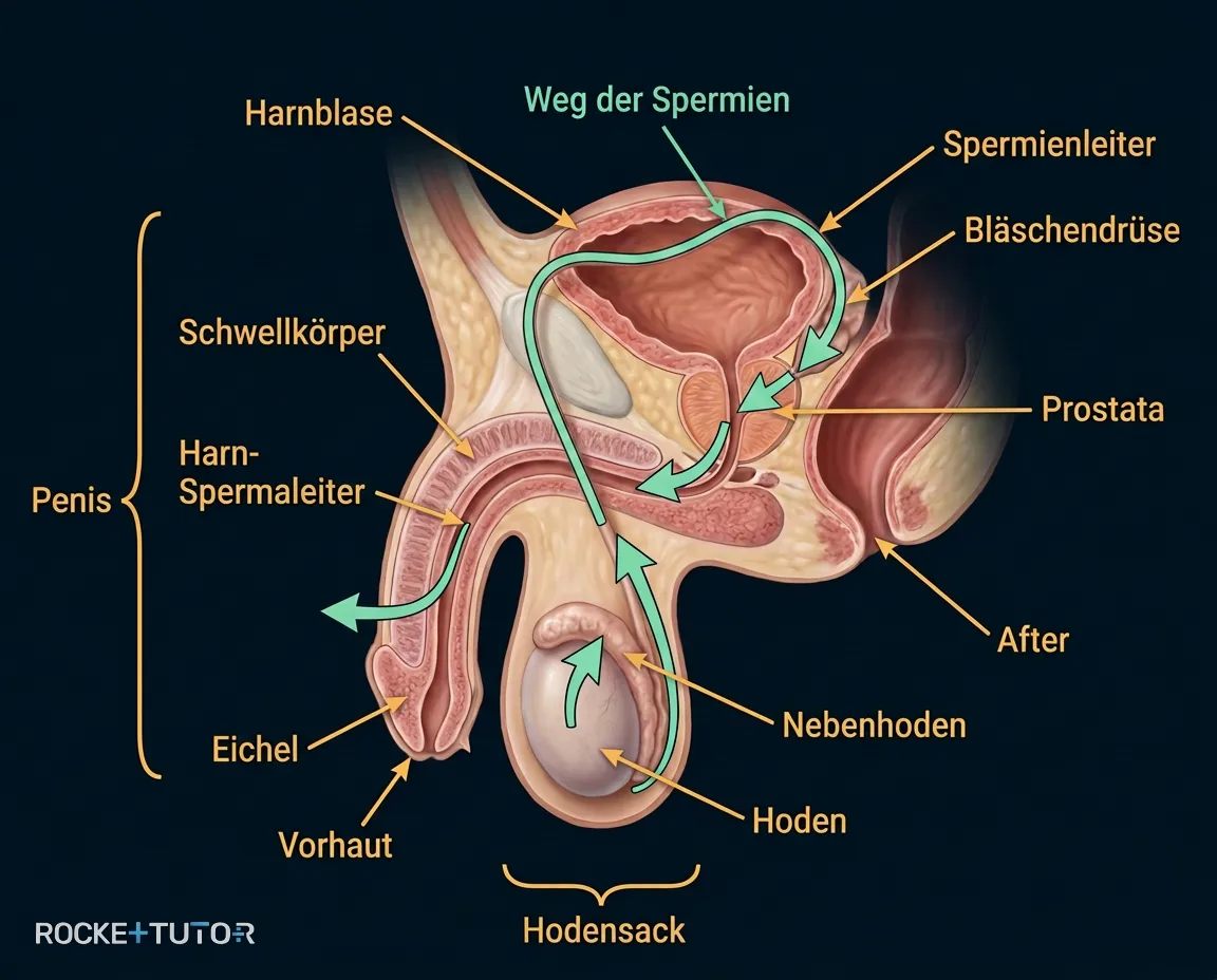 Männliche Geschlechtsorgane Anatomie