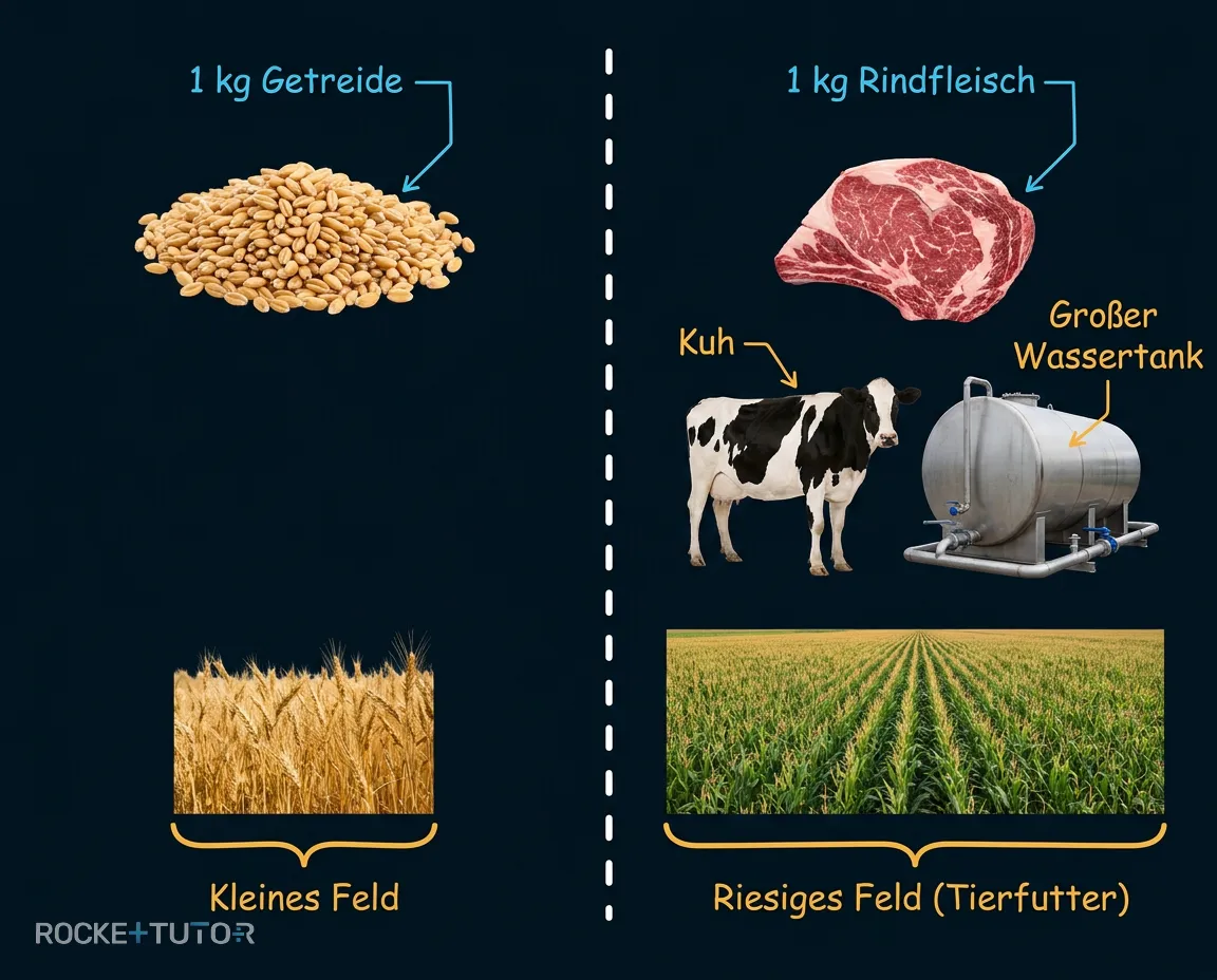 Vergleich pflanzliche und tierische Nahrung