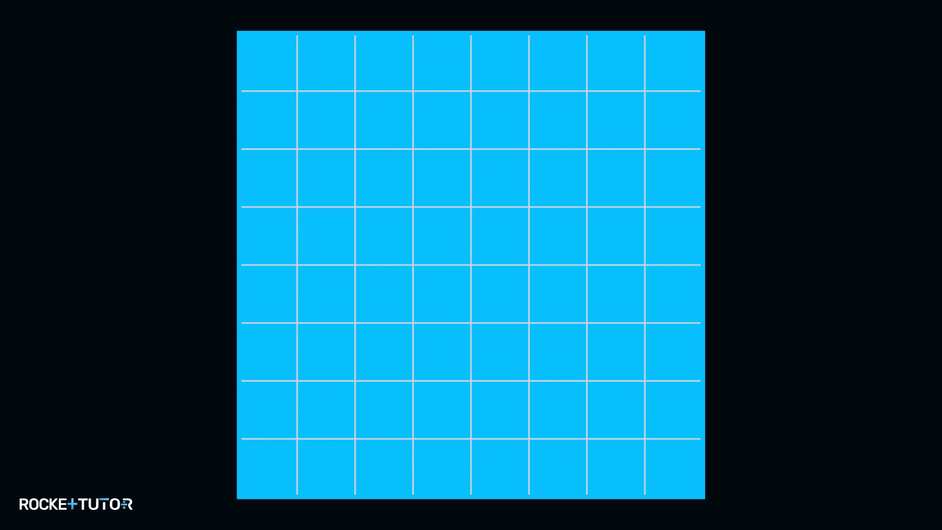 Quadrat mit Seitenlänge 8 auf Karopapier