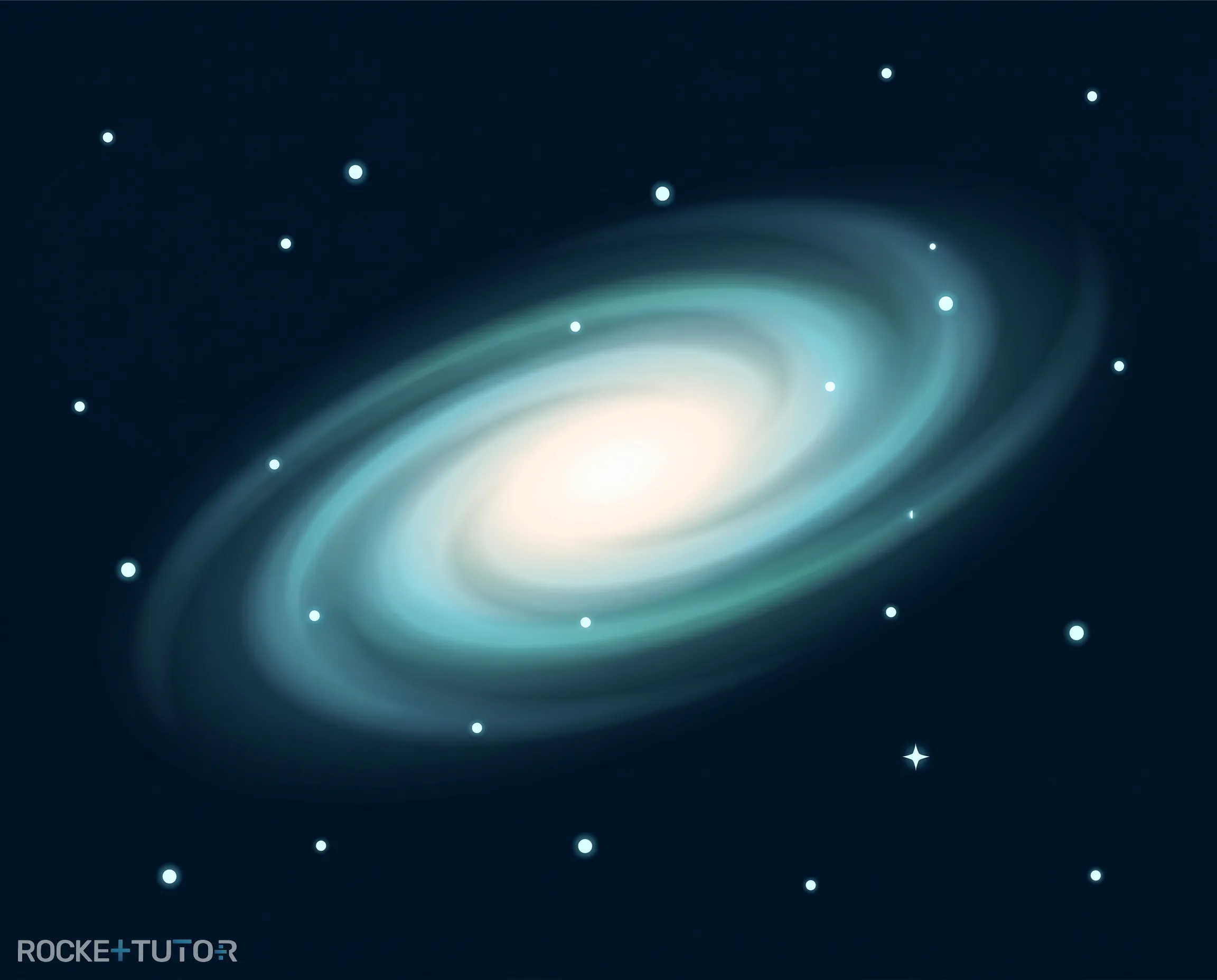 Andromeda-Galaxie am Nachthimmel