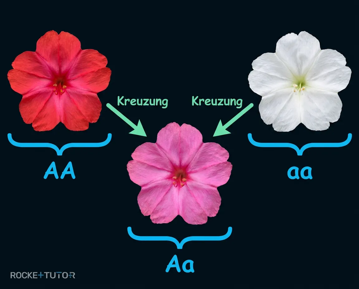 Rosa Wunderblume Kreuzung