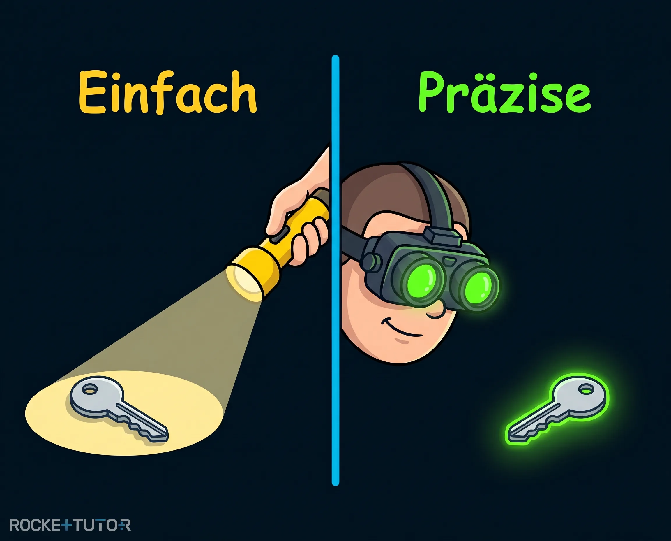 Taschenlampe und Nachtsichtgerät im Vergleich