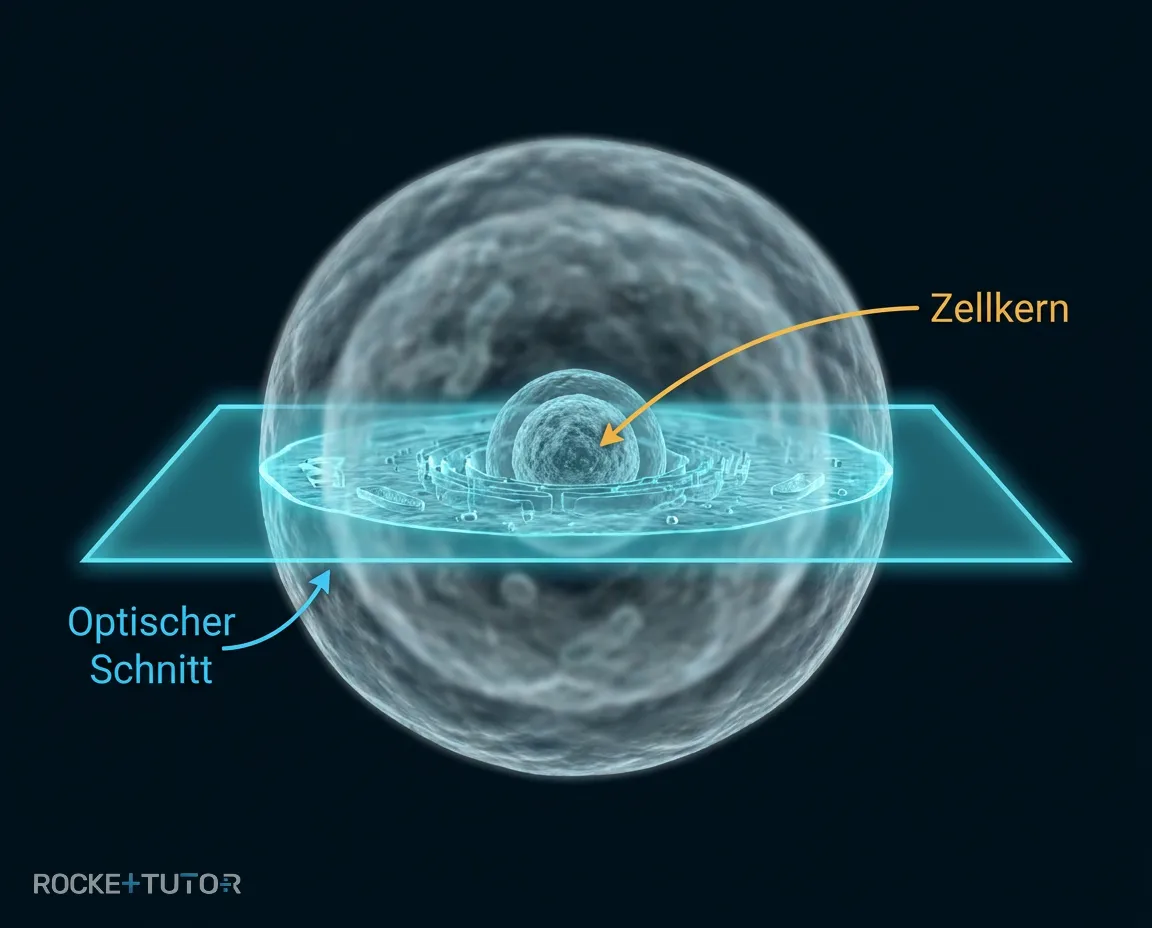 Optischer Schnitt einer Zelle
