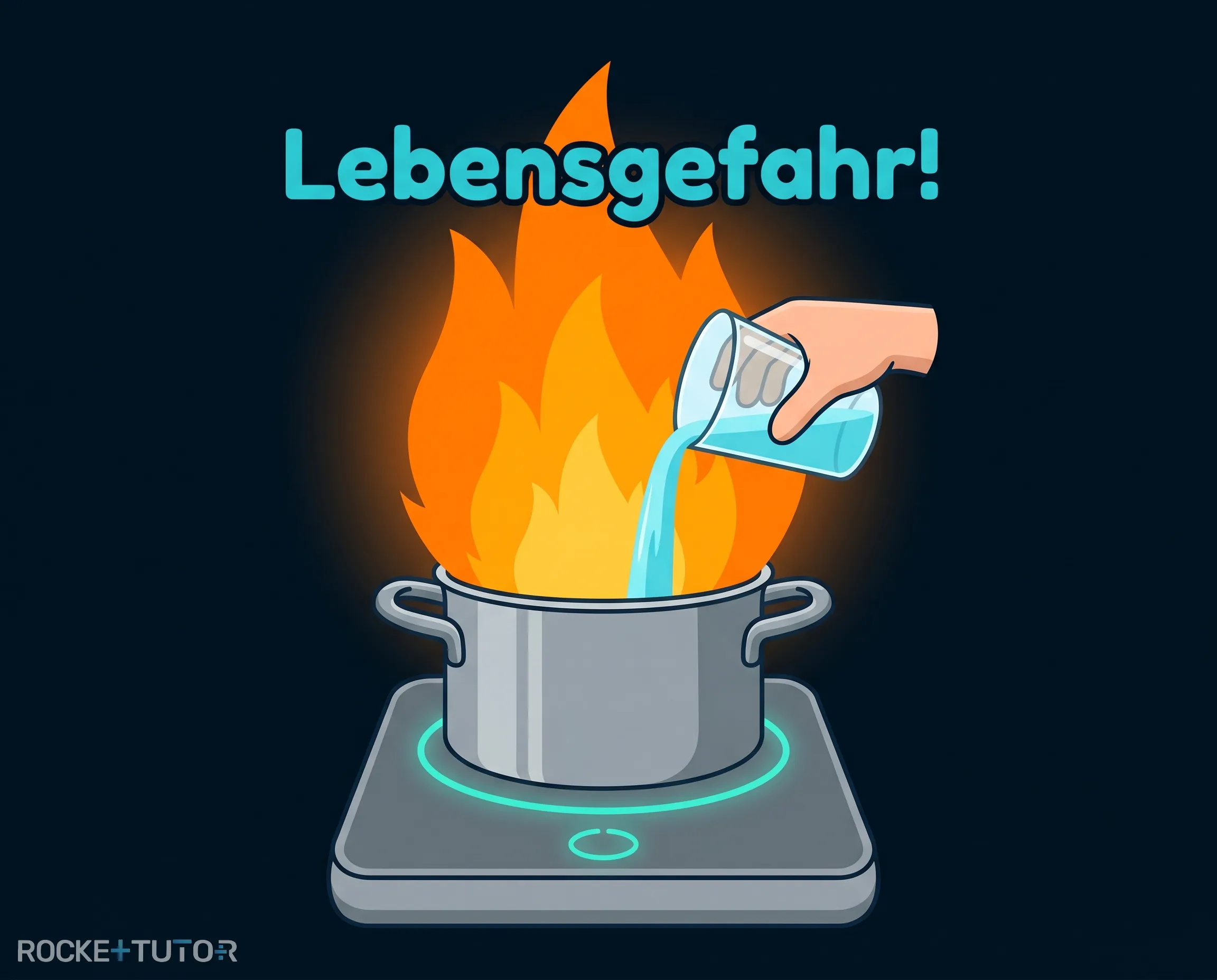 Gefährliche Fettexplosion in der Küche