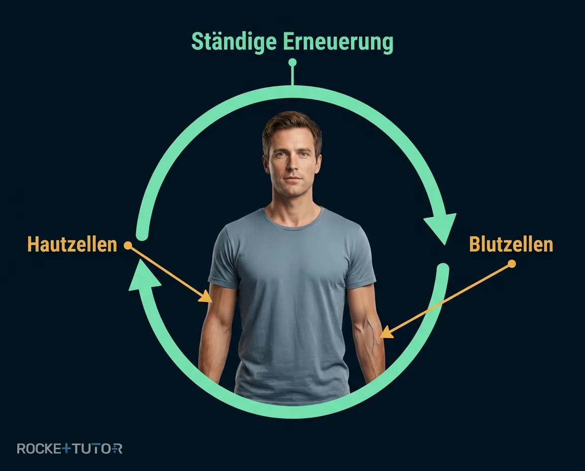 Menschlicher Körper aus Zellen