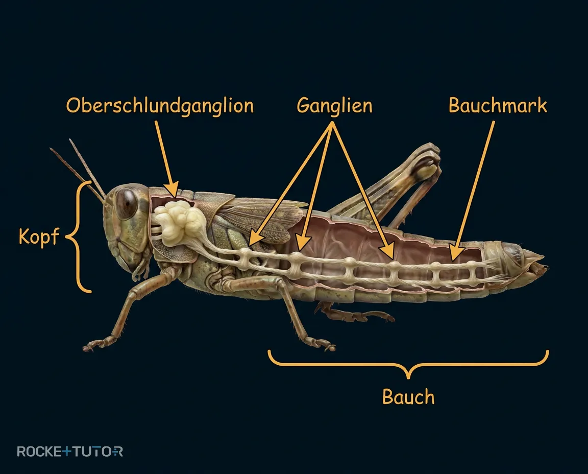 Strickleiternervensystem Insekt Bauchmark