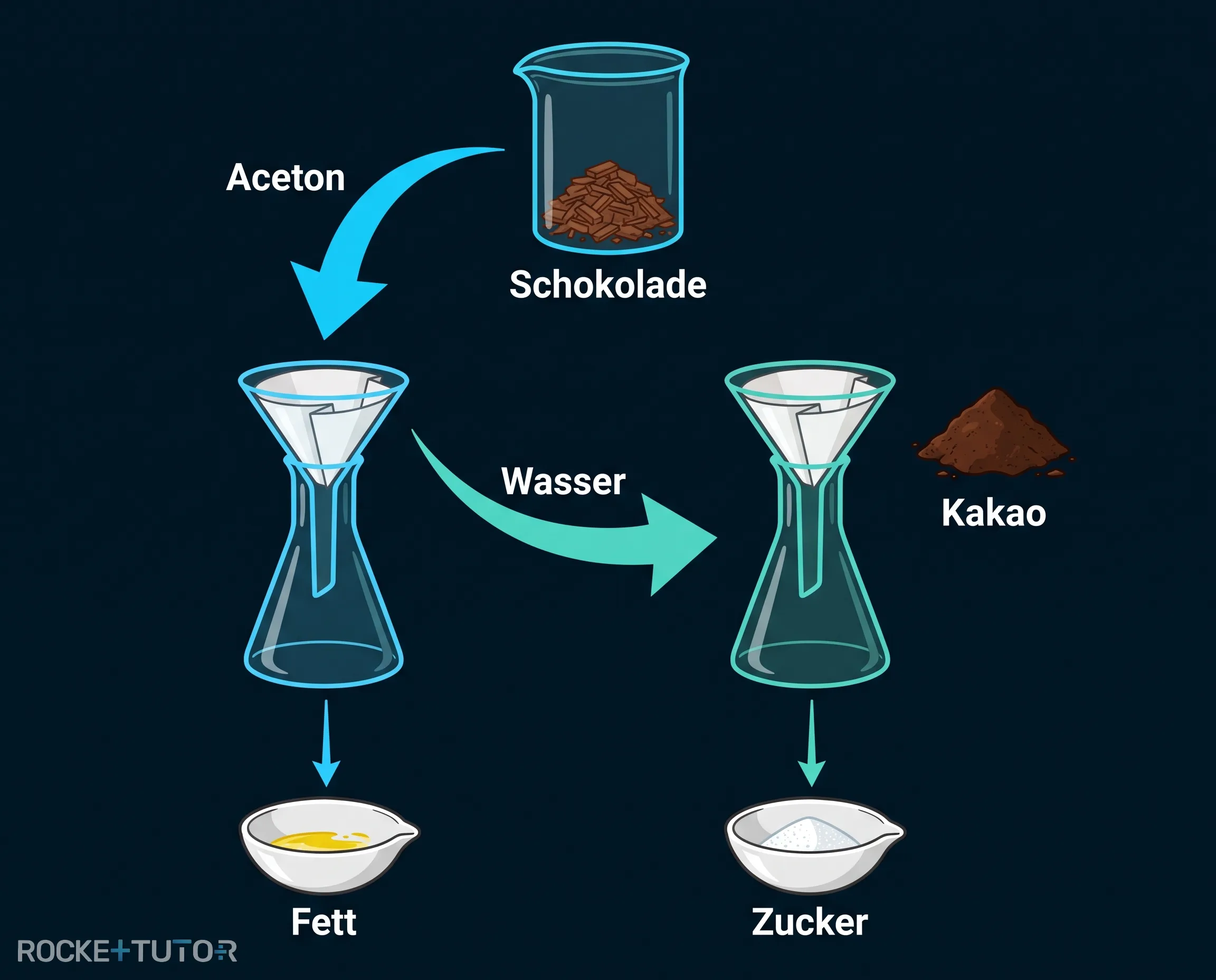 Trennung von Gemischen im Labor