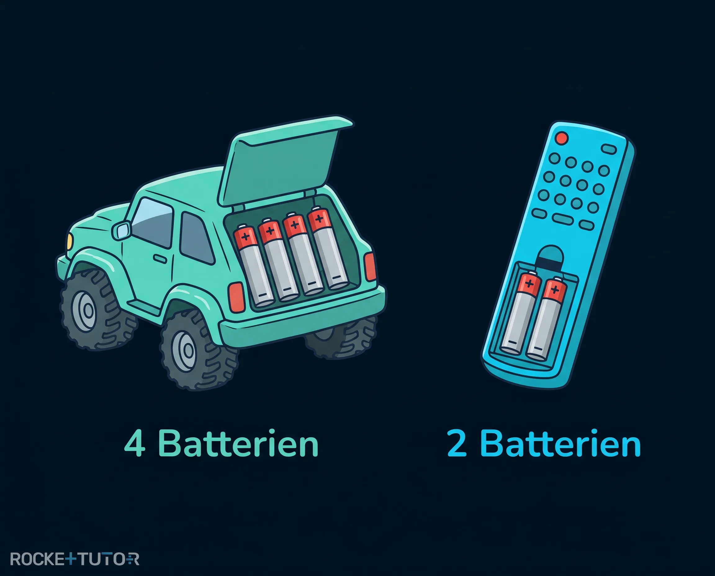 Batterien für Spielzeugauto