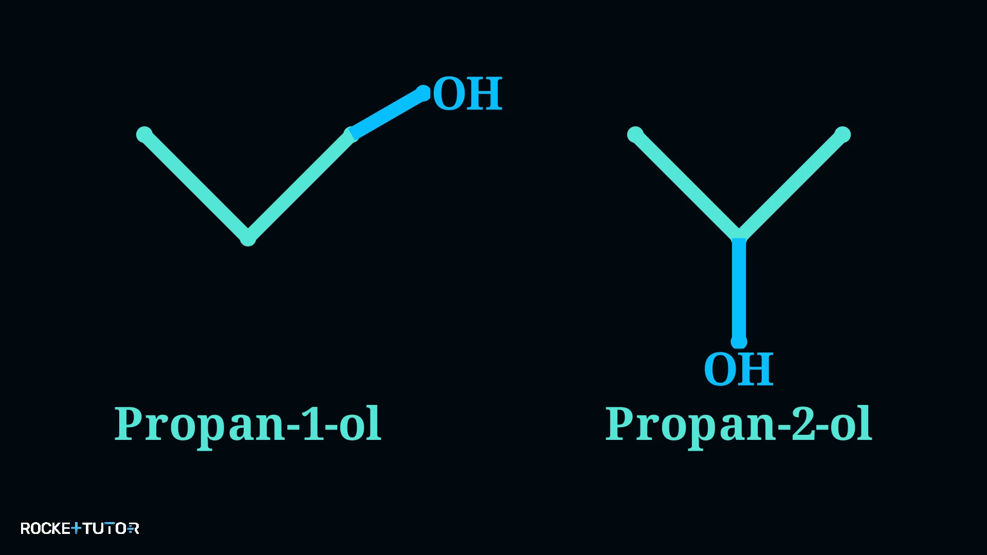 Stellungsisomere von Propanol