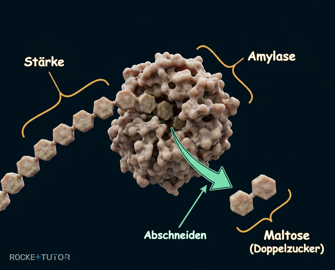 Wirkungsspezifität der Amylase