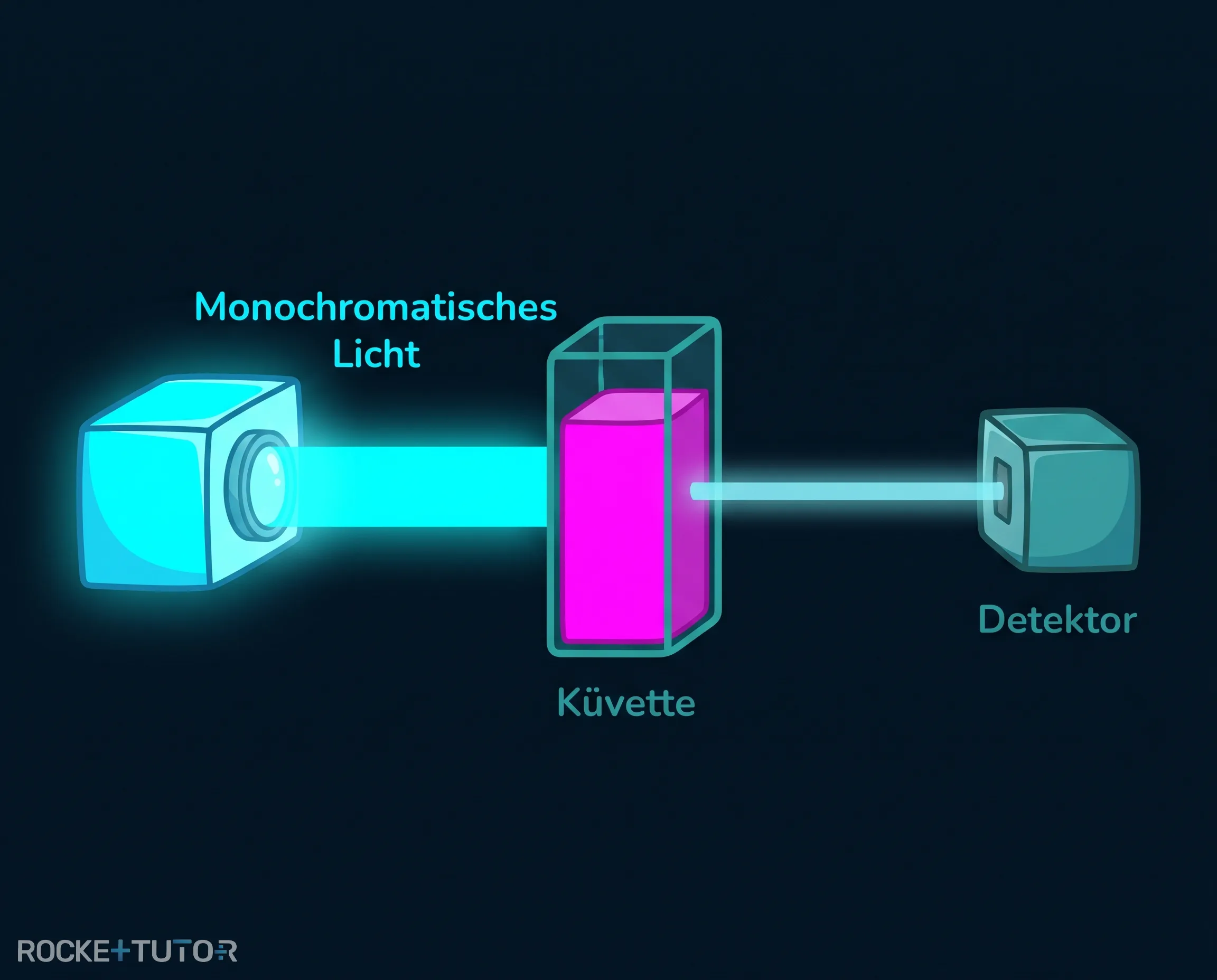 Funktionsweise eines Spektralphotometers