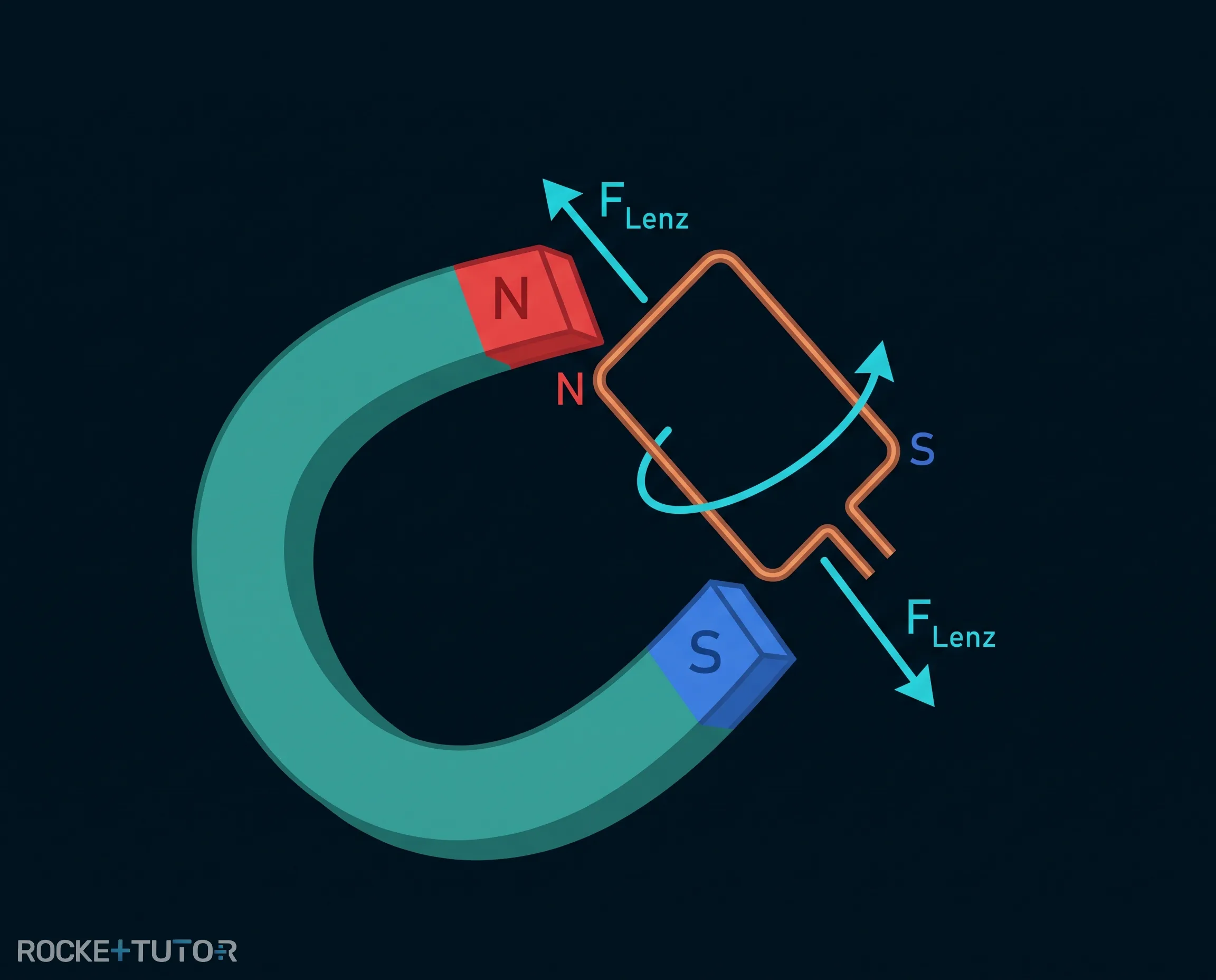 Handkurbelgenerator mit Spule