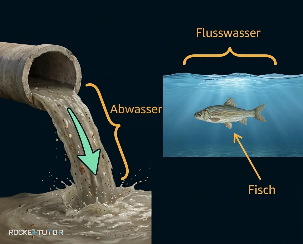 Abwasser aus dem Haus