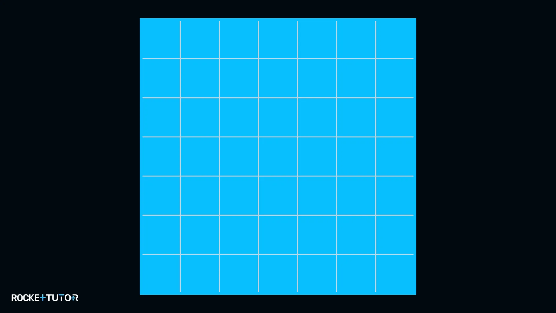 Quadrat mit Seitenlänge 7 auf Karopapier