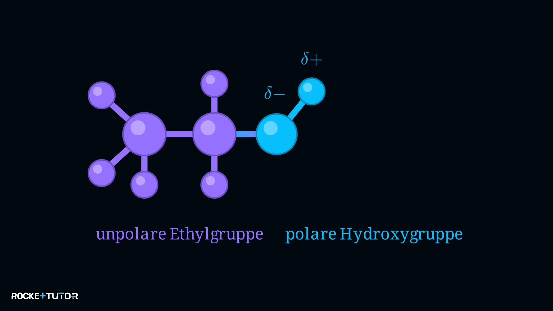 Strukturformel des Ethanol-Moleküls