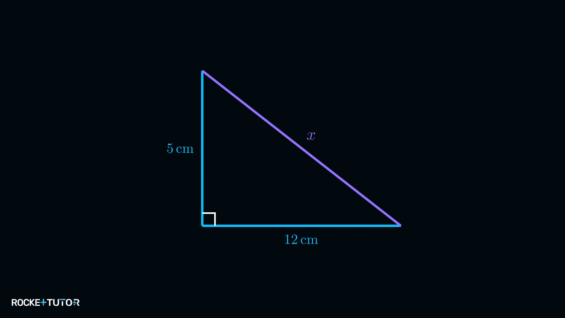 Dreieck mit Katheten 5 cm und 12 cm