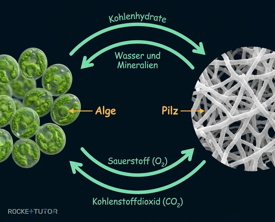 Aufbau einer Flechte