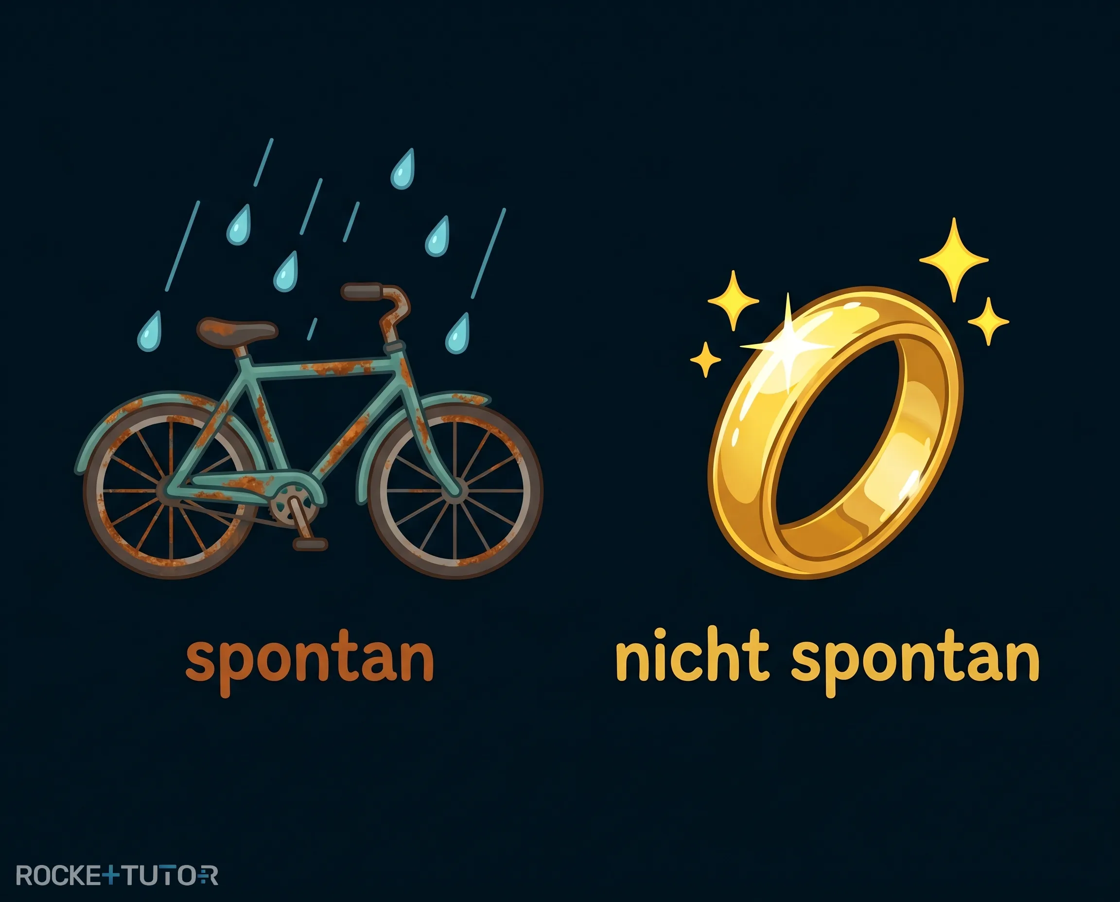 Fahrrad rostet im Regen
