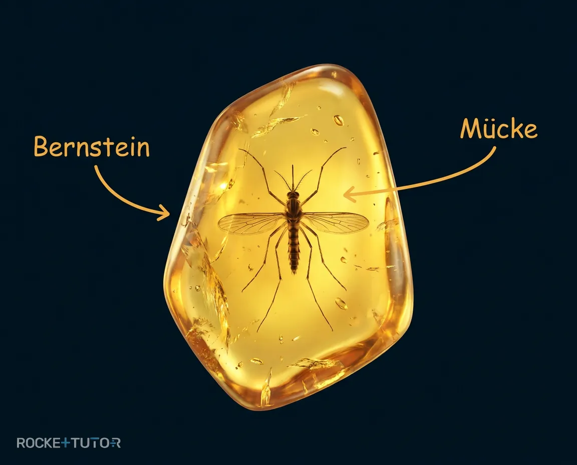 Mücke in Bernstein
