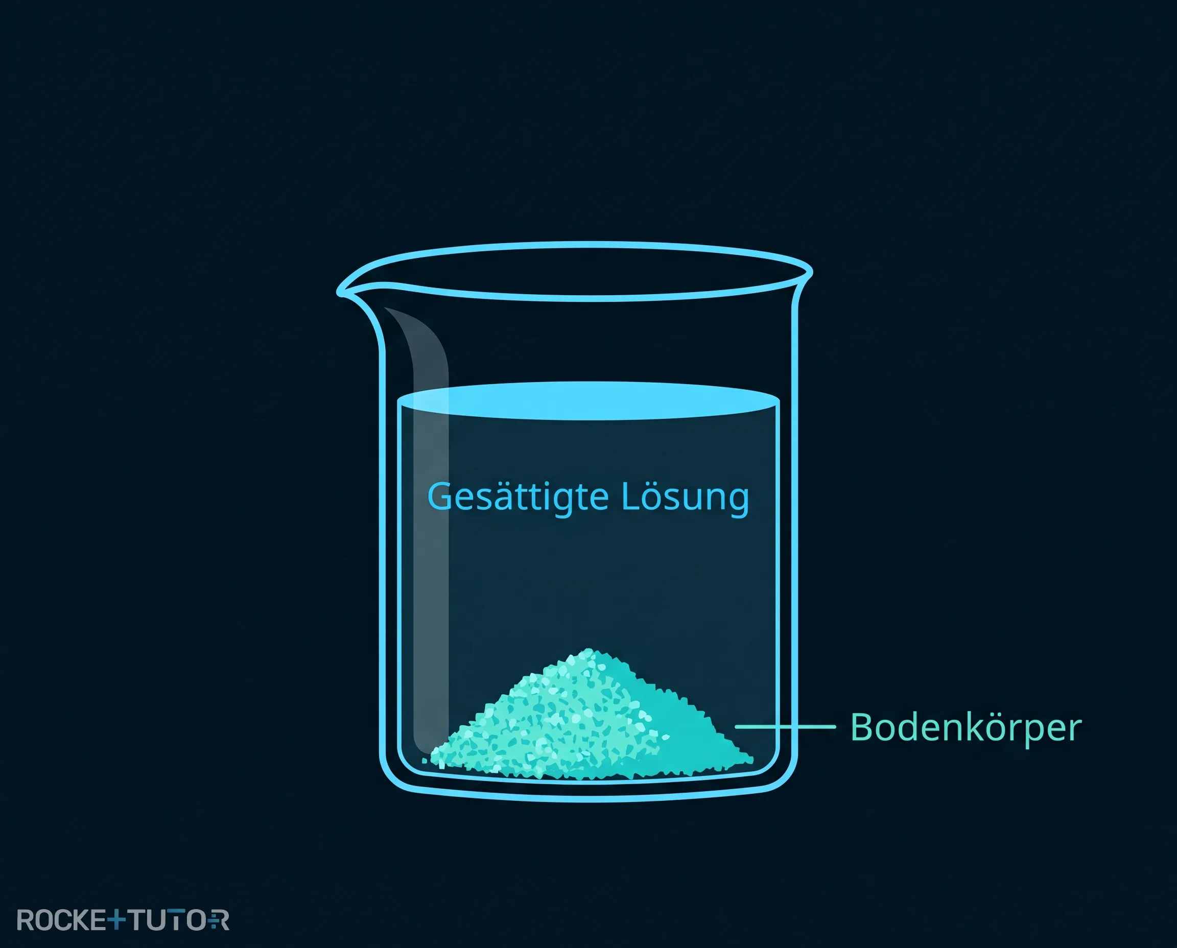 Gesättigte Lösung mit Bodenkörper