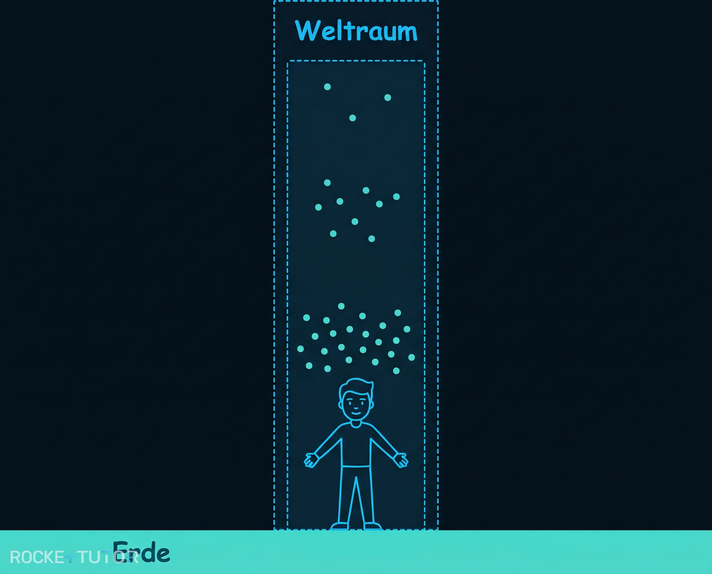 Taucher unter Wasser und Luftsäule
