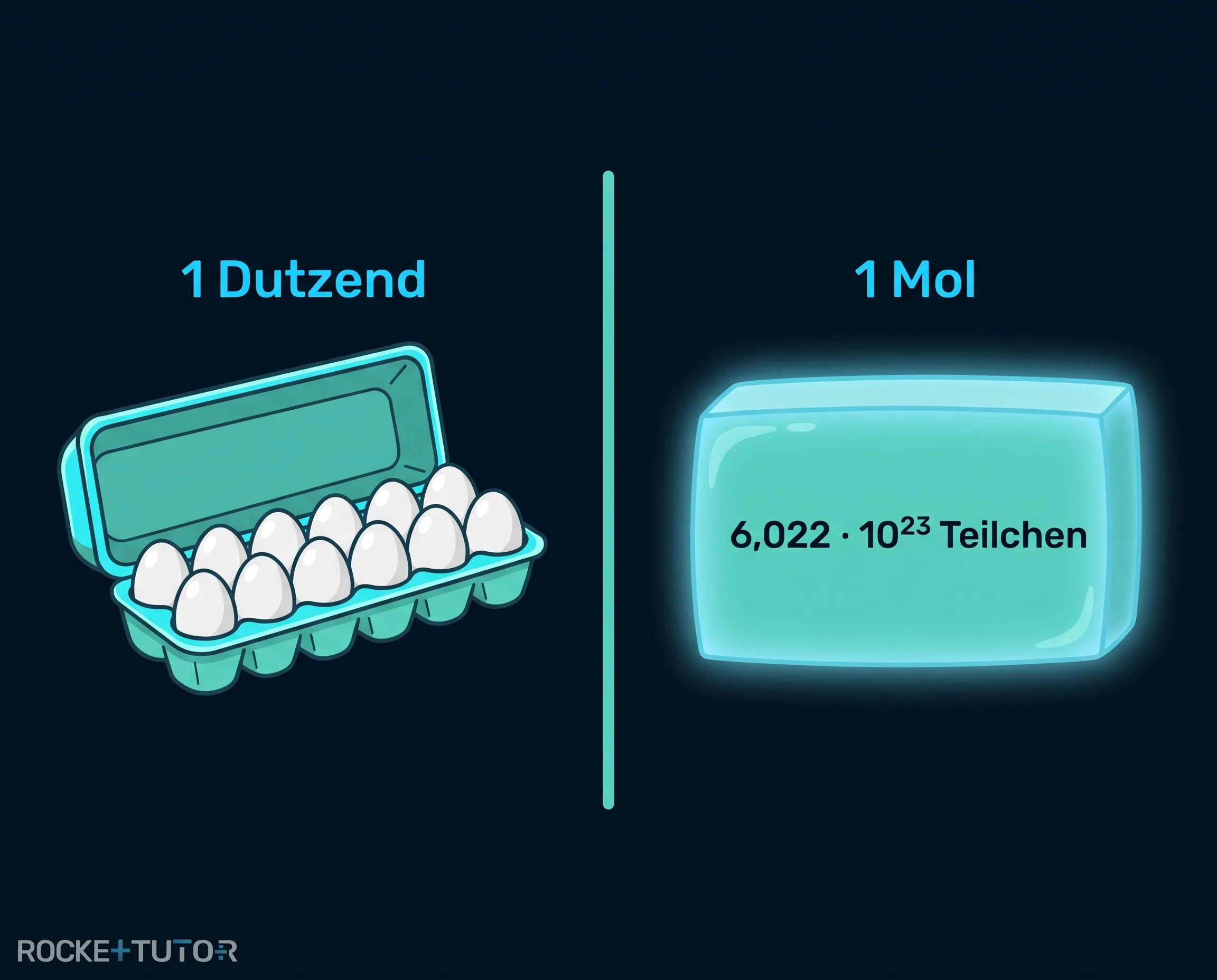 Vergleich Dutzend und Mol