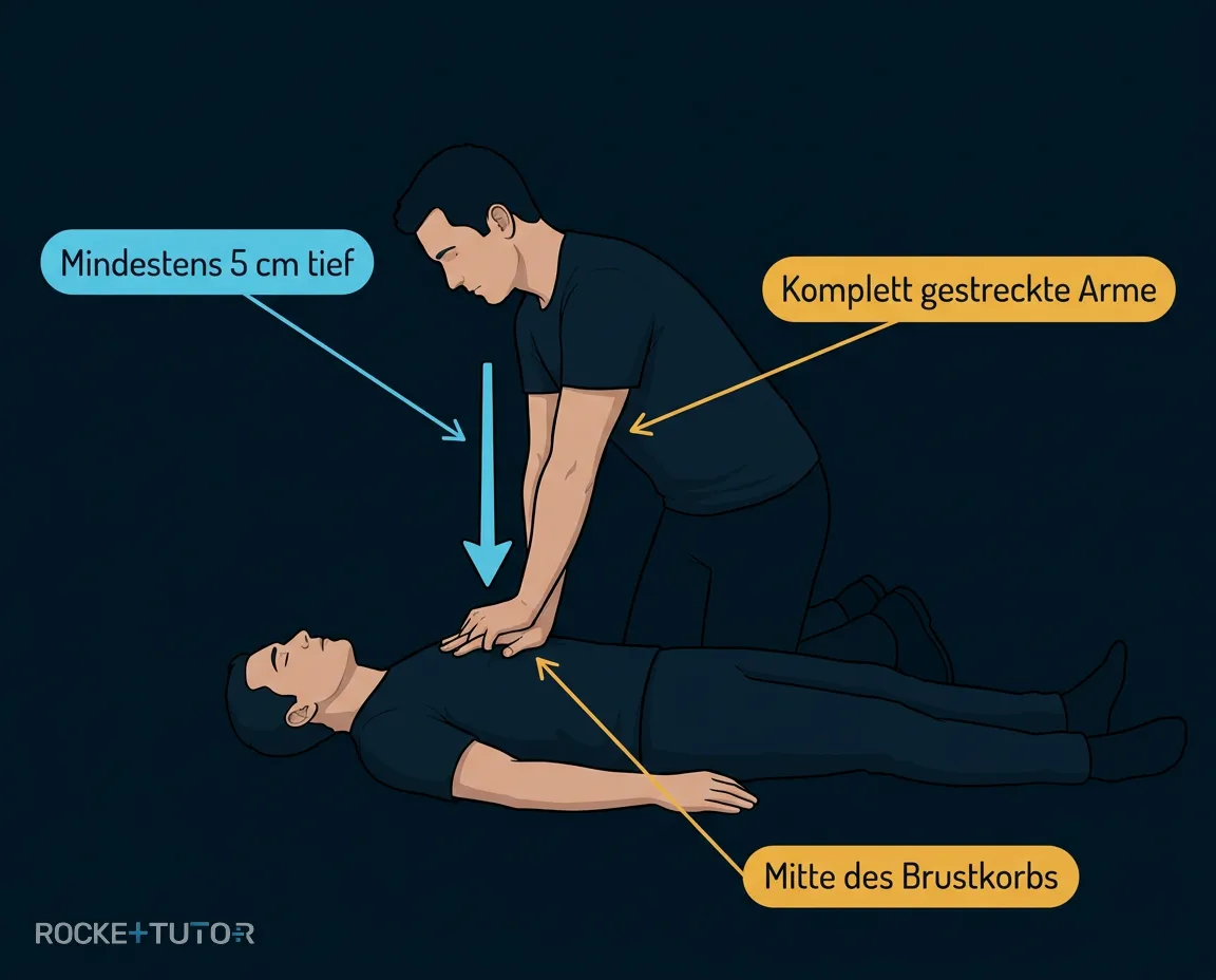 Herzdruckmassage durchführen