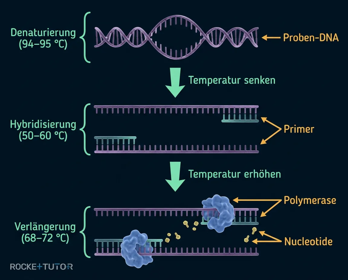 Die drei PCR Schritte