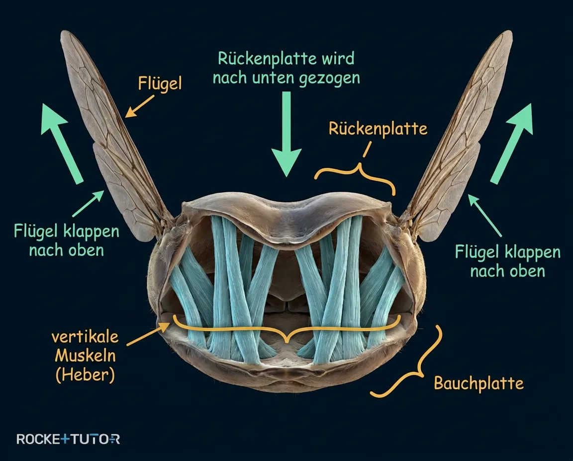Thoraxquerschnitt Flügel heben