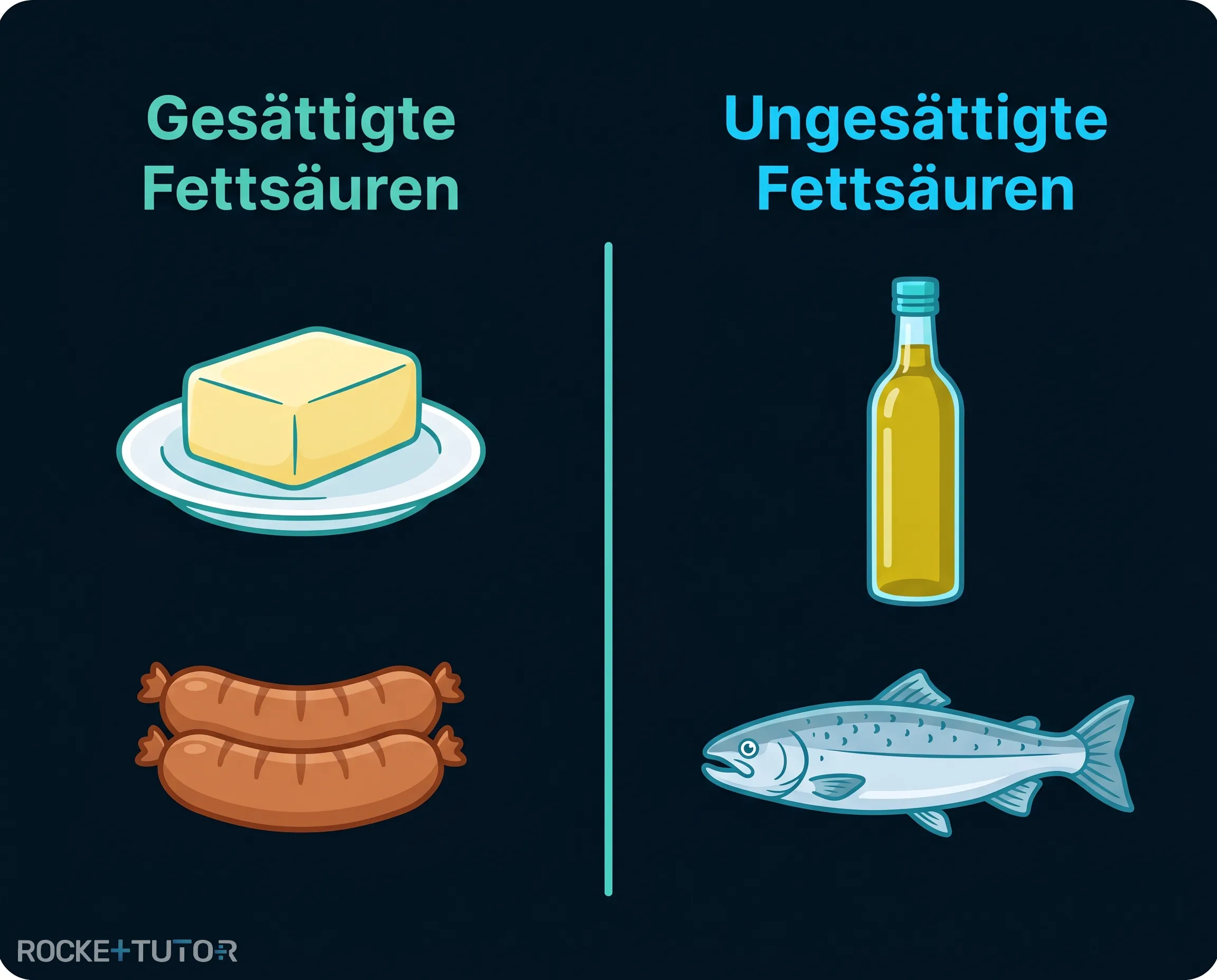 Gesättigte und ungesättigte Fettsäuren