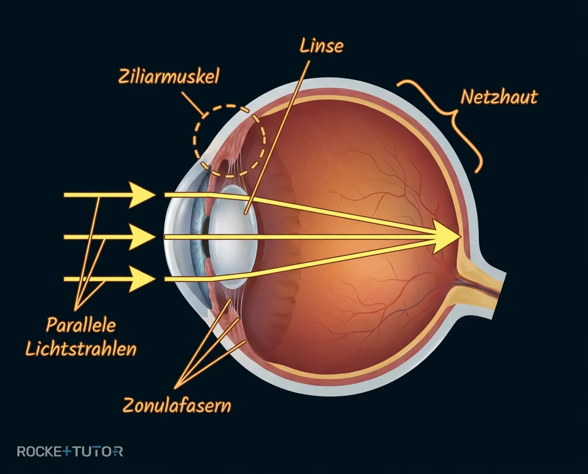 Auge bei Fernakkommodation