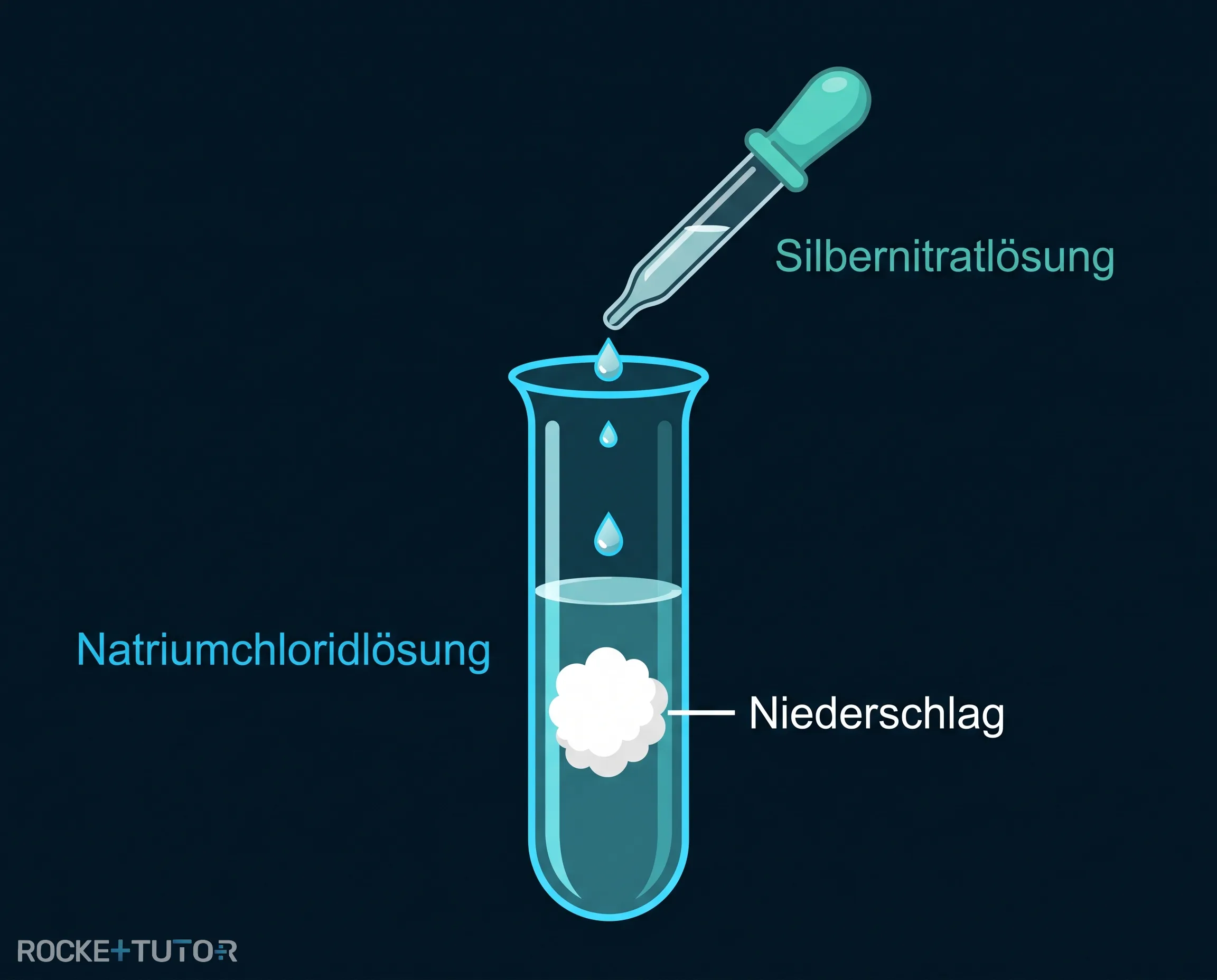 Chlorid-Nachweis im Reagenzglas