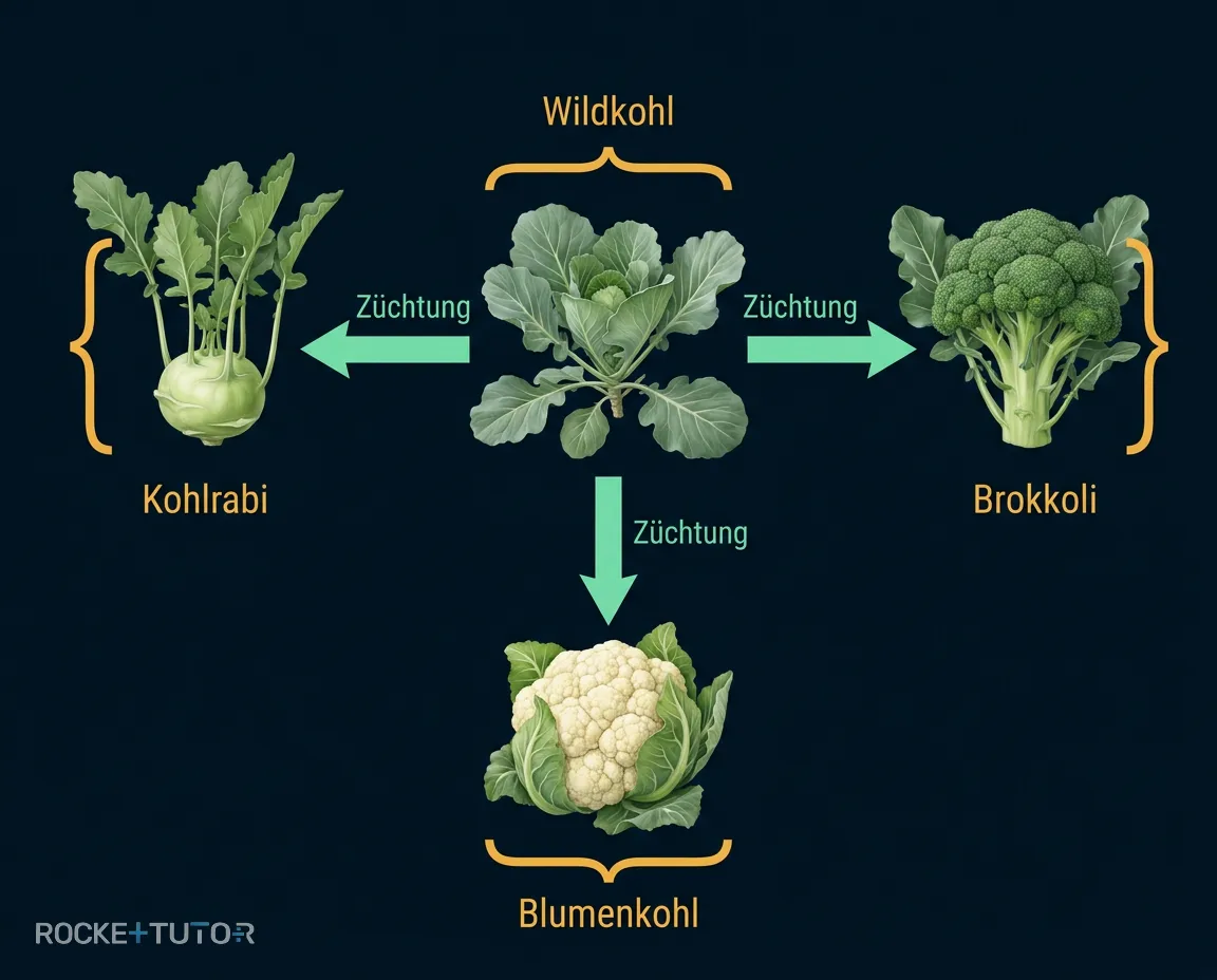 Wildkohl und seine Zuchtformen