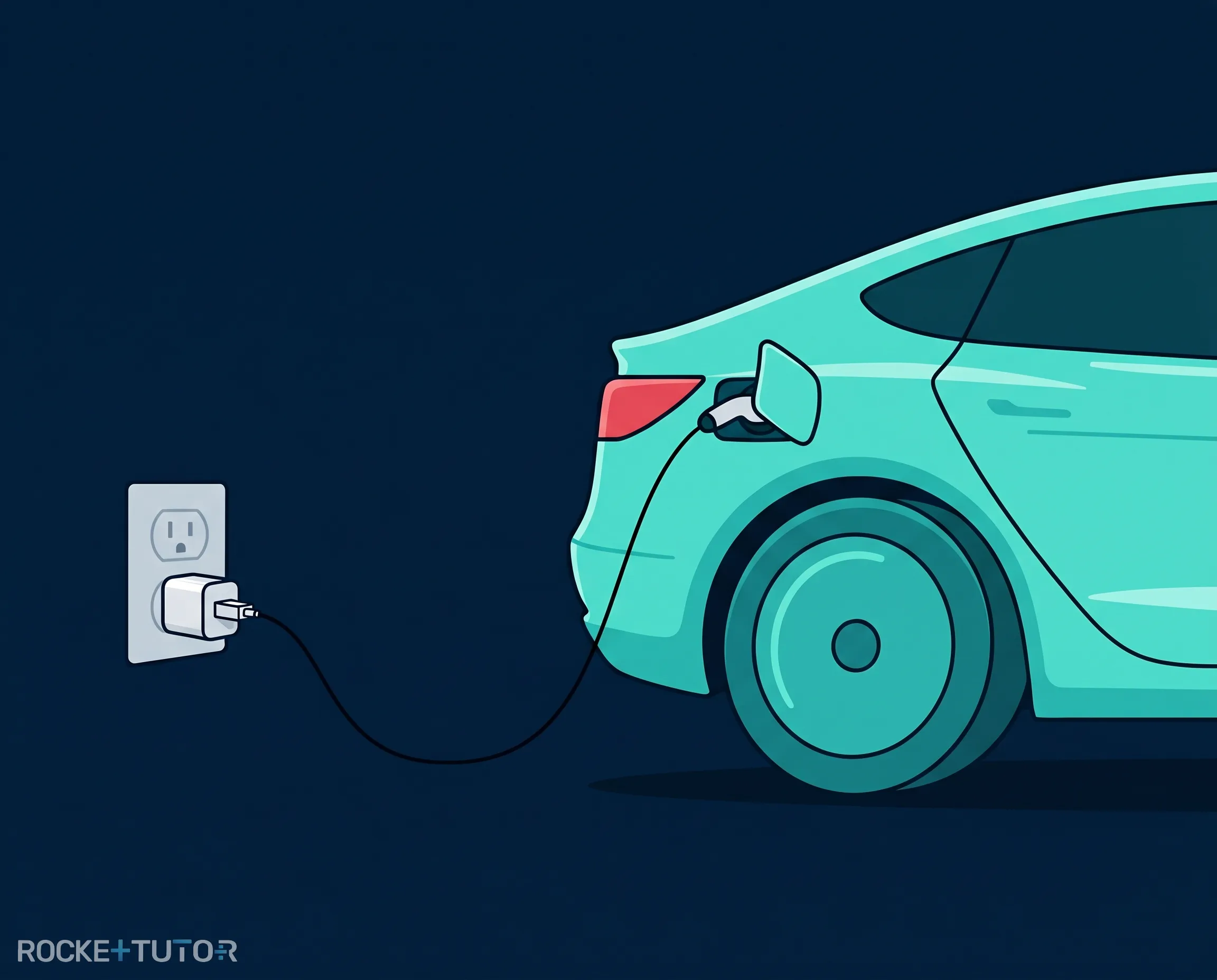 Elektroauto an einer Ladesäule