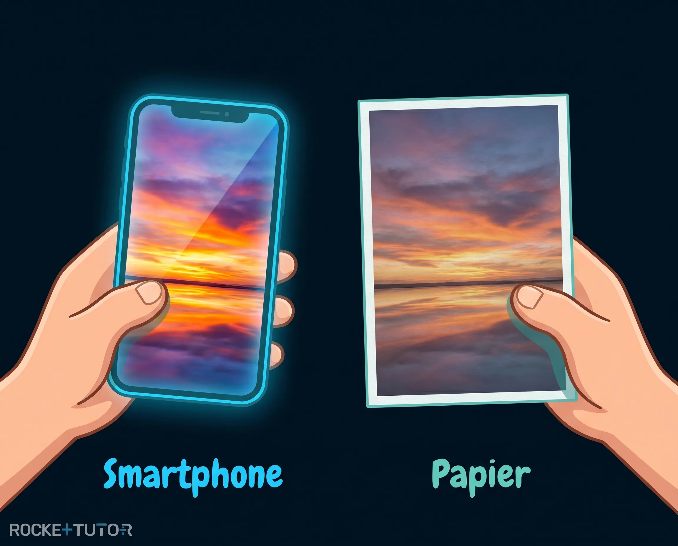 Smartphone und Drucker