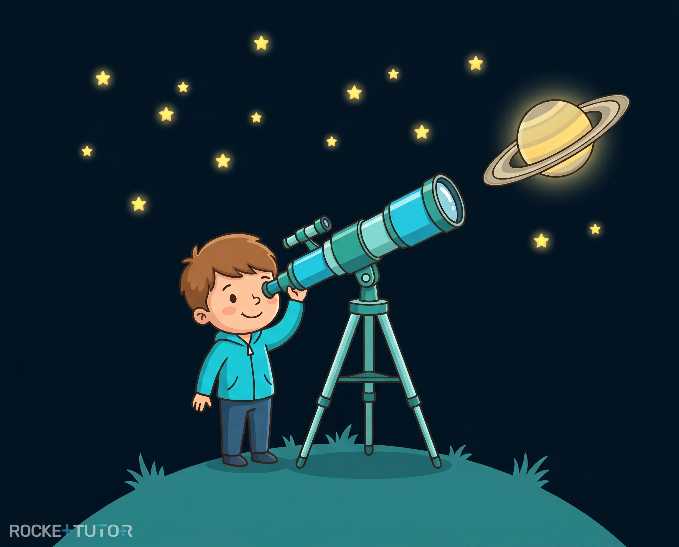 Sternenhimmel durch ein Teleskop