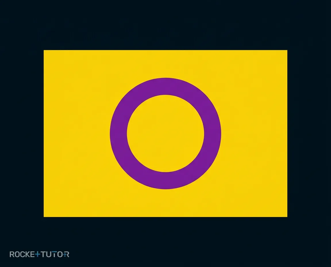 Gelb-violette Intersex-Flagge