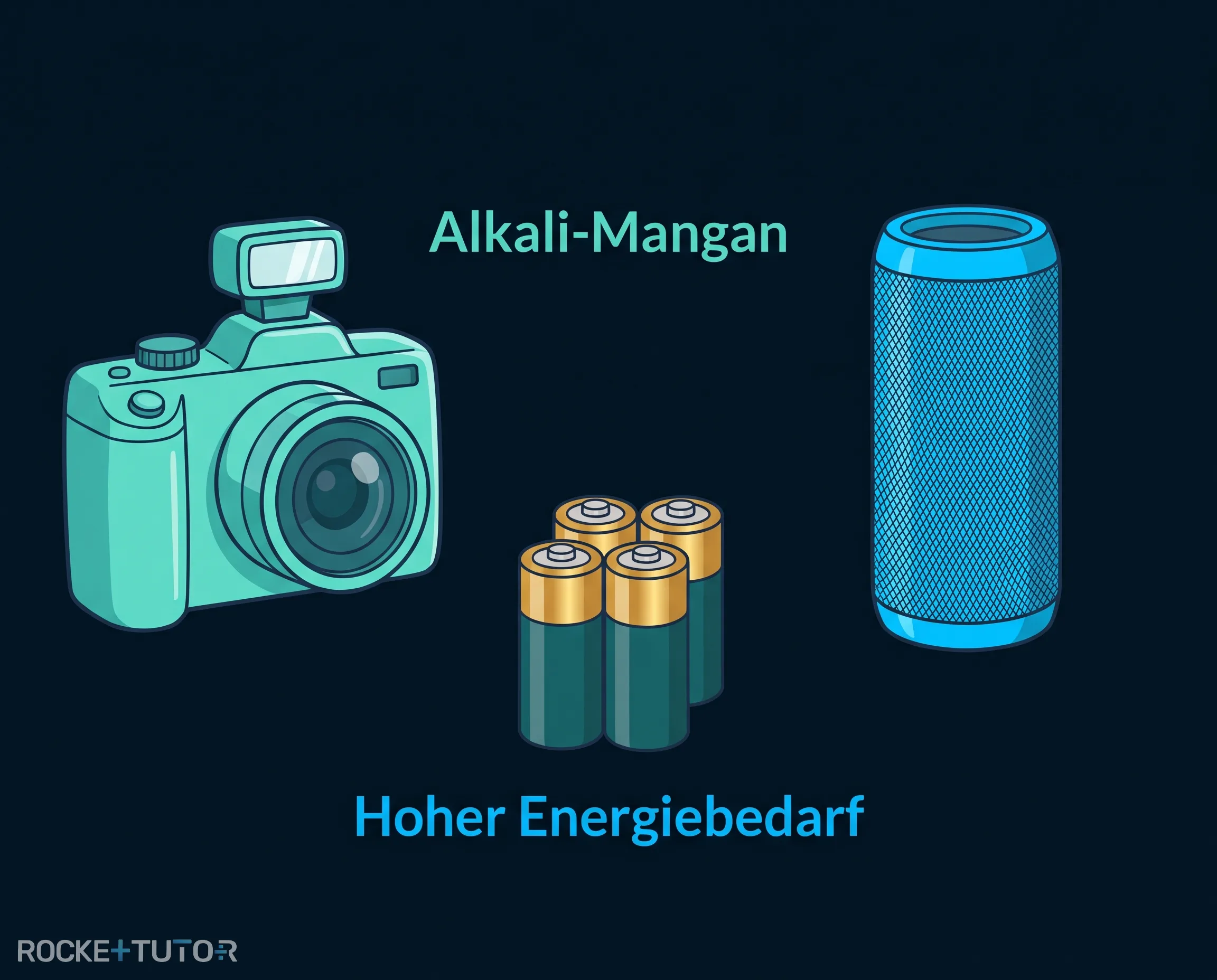 Aufbau einer Alkali-Mangan-Batterie