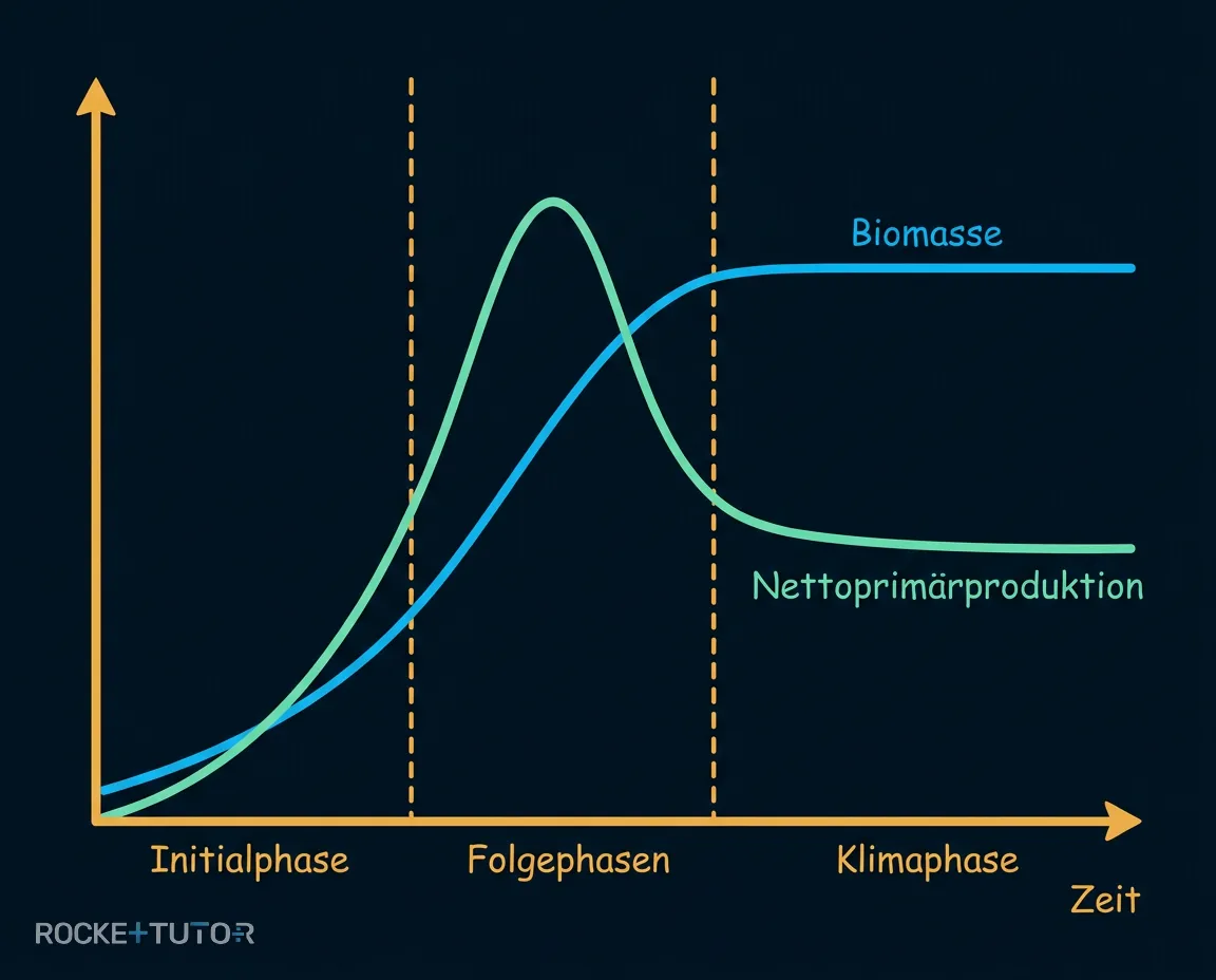 Diagramm Biomasse und Nettoprimärproduktion