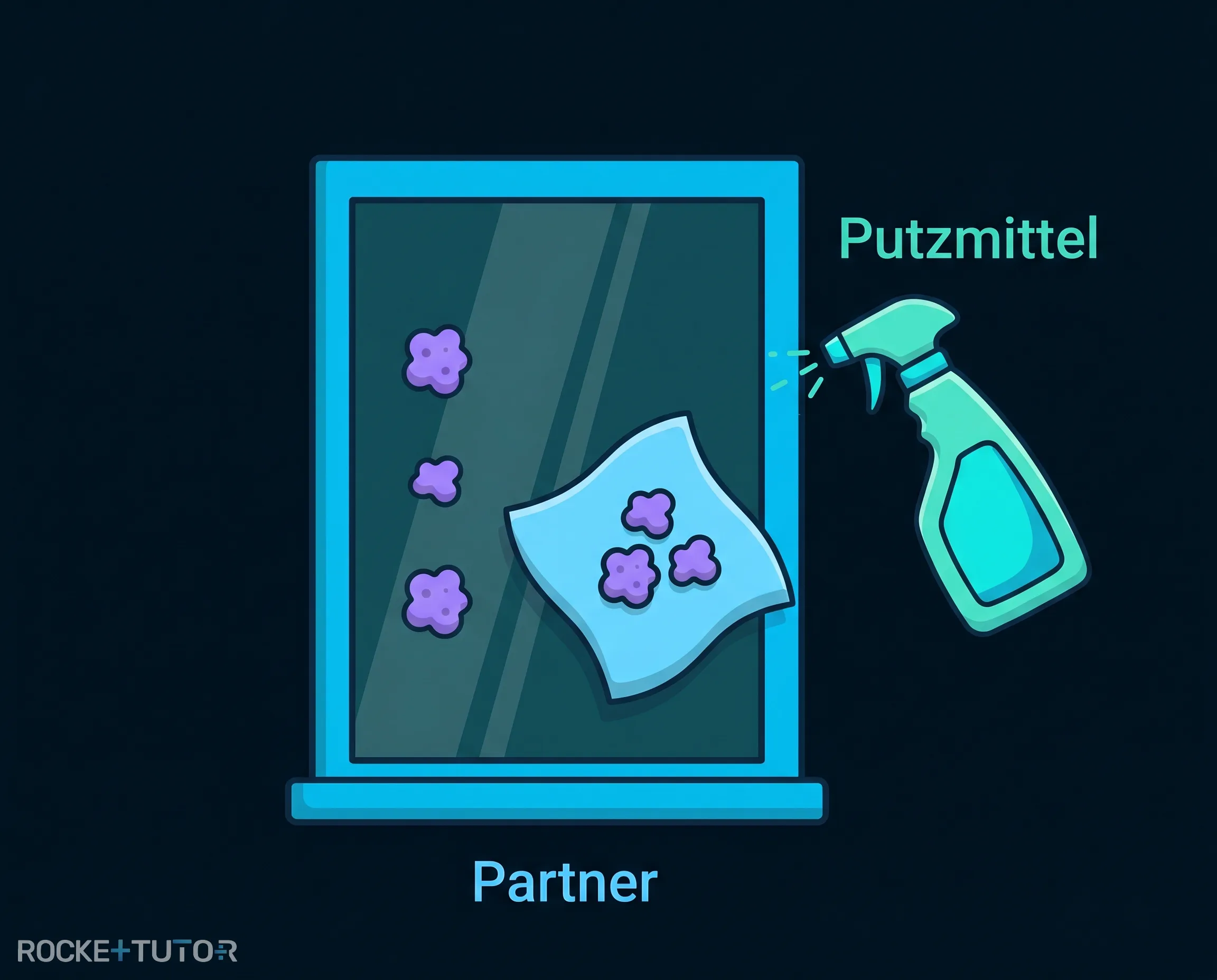 Vergleich von Putzmittel und Oxidationsmittel