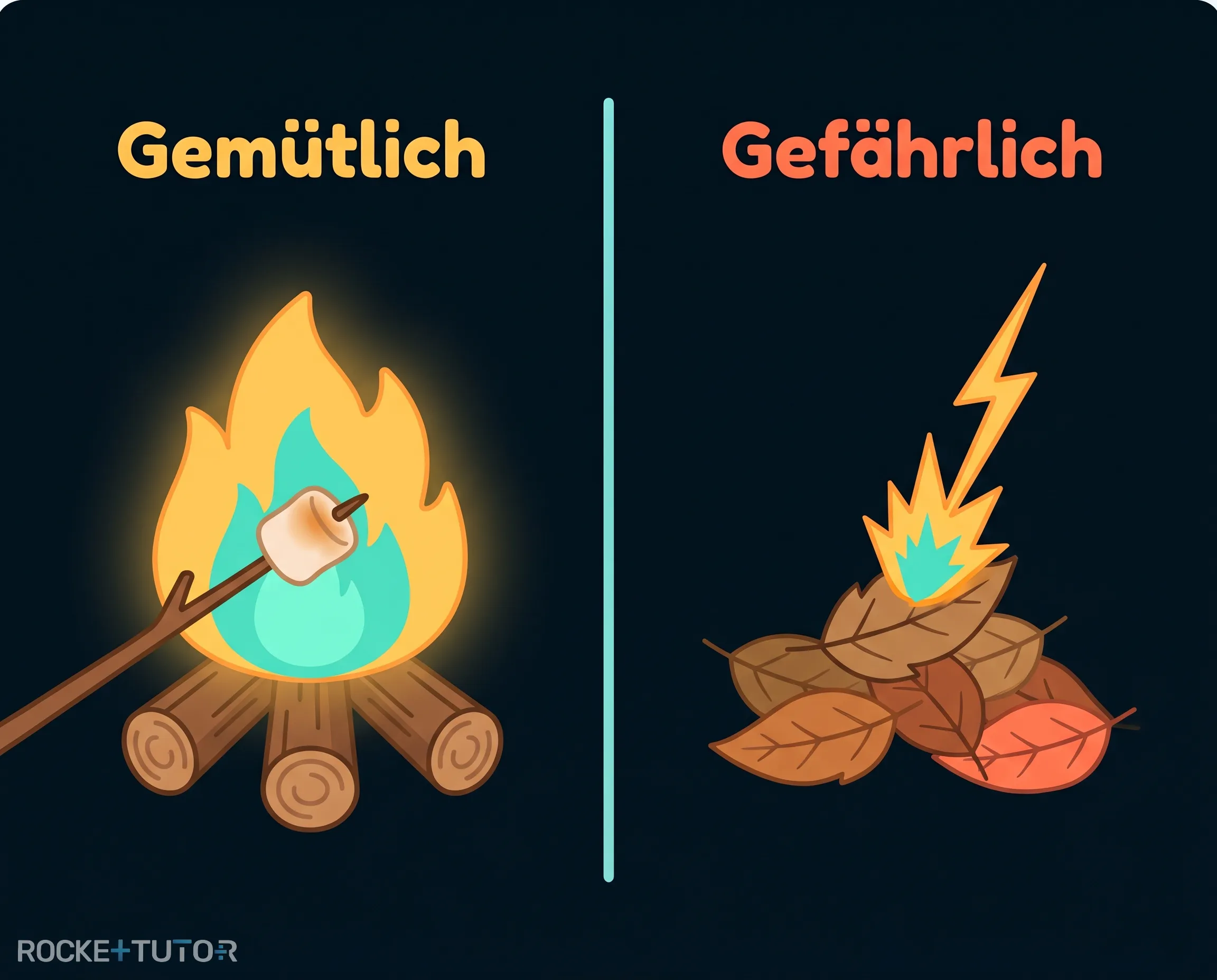 Lagerfeuer im Wald