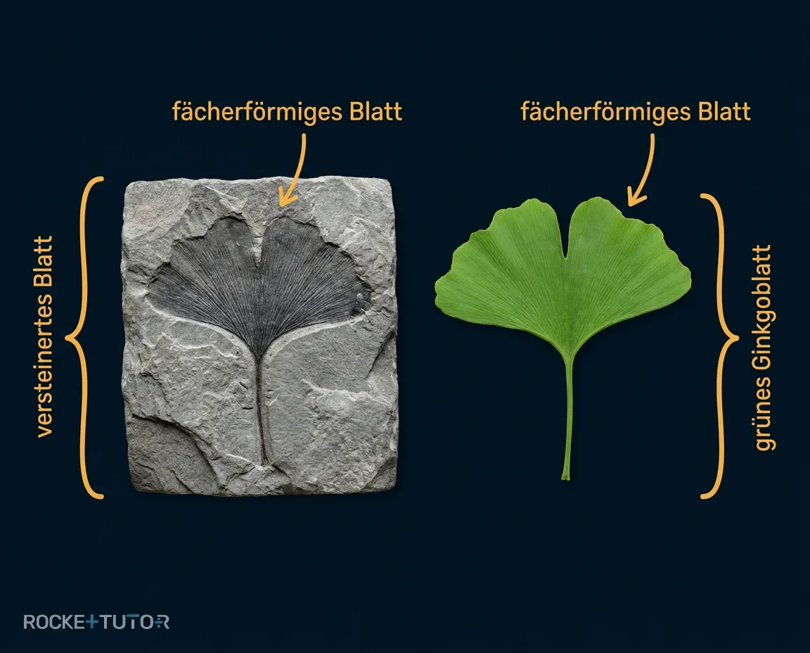 Grünes Ginkgoblatt