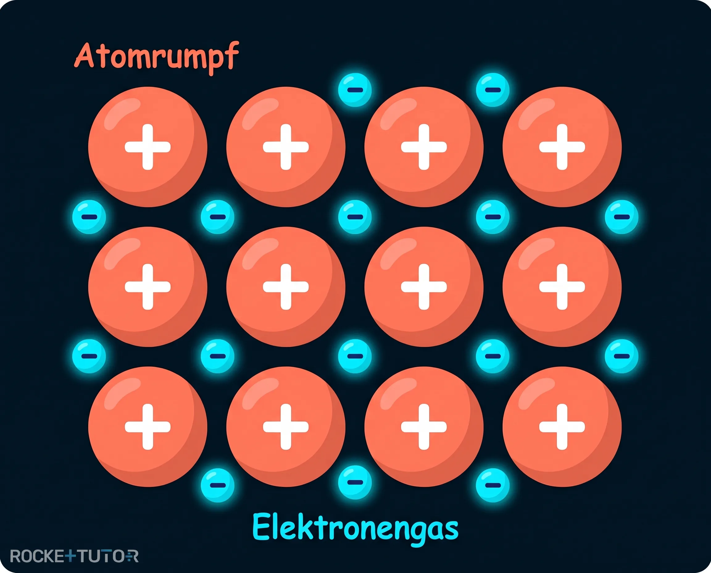 Elektronengasmodell mit Atomrümpfen