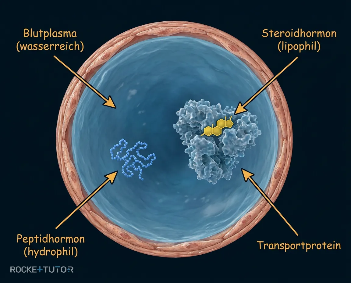 Steroidhormon Transport im Blut