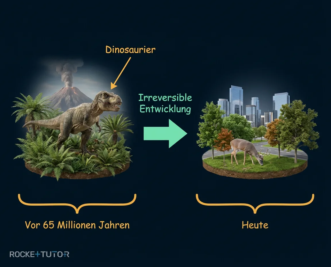 Dinosaurier in moderner Umgebung
