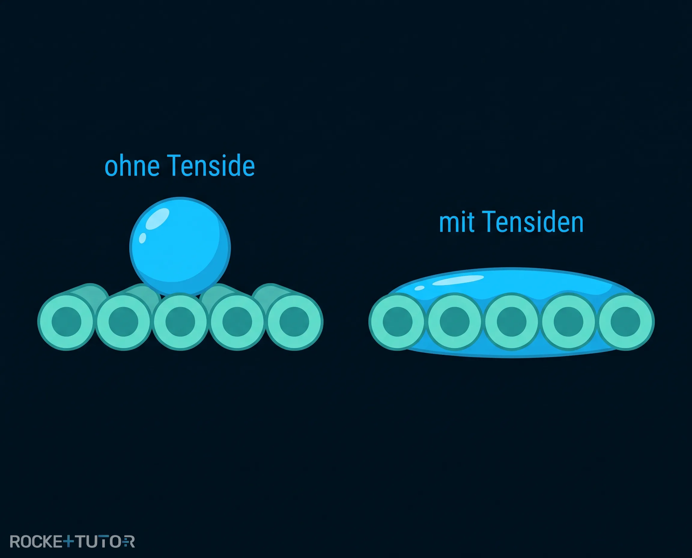 Netzwirkung von Tensiden