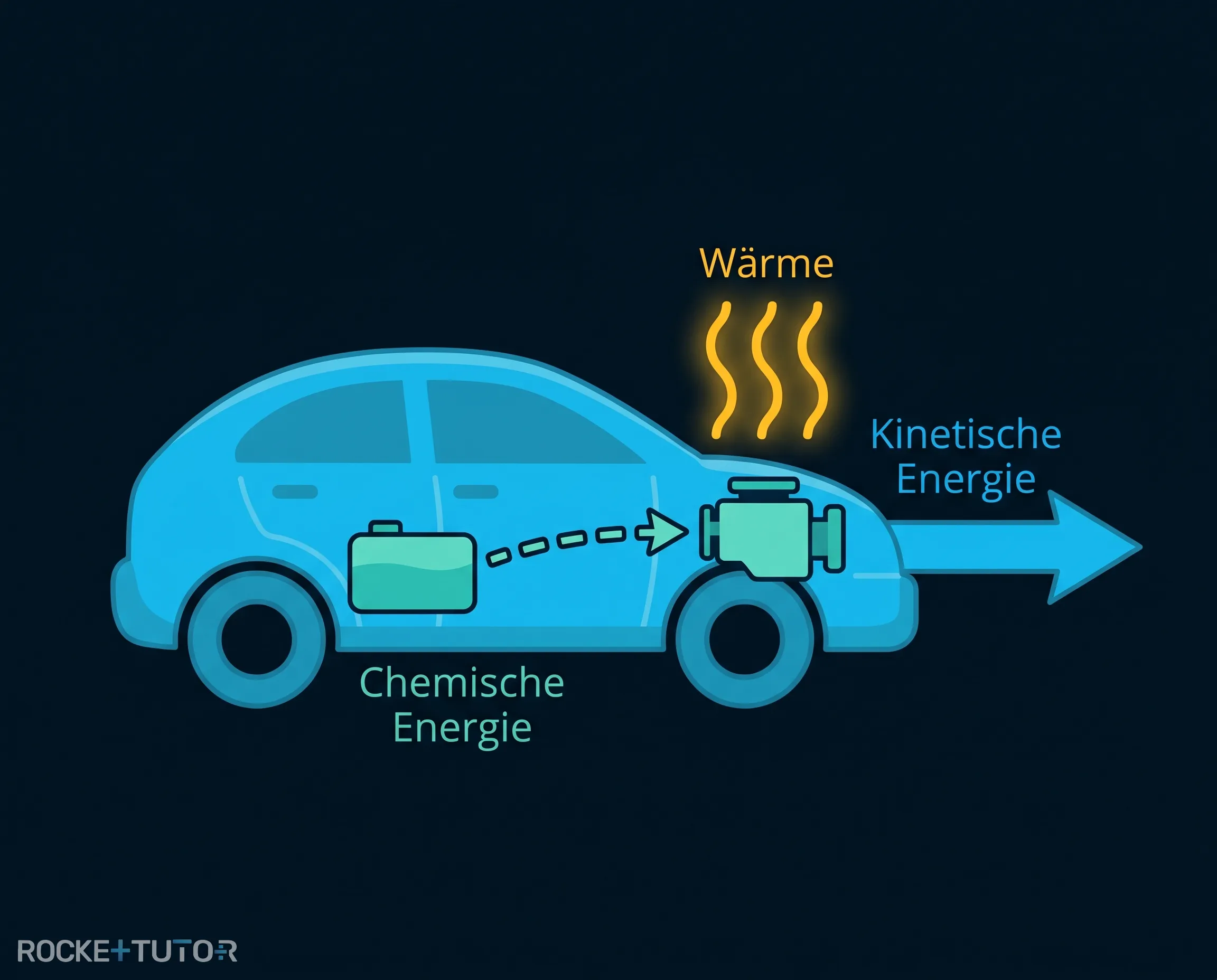 Verbrennungsmotor im Auto