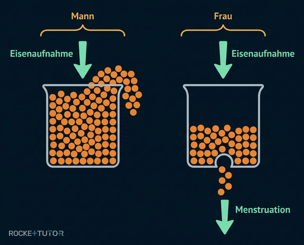 Eisenspeicherung und Menstruation